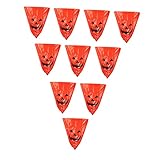 Milisten 10St Weihnachts mülls äcke halloween klamotten halloween schmuck susseskeiten halloween trash bags Gartenabfallsack Blattabfallbeutel Müllbeutel Gartentasche hof müllsack Sport