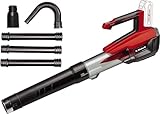 Einhell Akku-Laubbläser GP-LB 18/200 Li GK-Solo Power X-Change (Li-Ion, 18V, Axial-Impeller-Technologie, Blasleistung 670 m³/h, Dachrinnen-Reinigungsset, ohne Akku & Ladegerät)