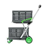 CLAX® Der Innovative Transportwagen | Handwagen | Trolley | klappbar | mit 2 Faltboxen