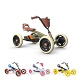 BERG Buzzy Retro Green Pedal Gokart, Kinderfahrzeug, Tretauto, Kettcar ab 2 Jahre, Hohe Sicherheid und Stabilität, Tretfahrzeug für Kinder