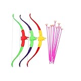 Abaodam 3 Sätze Bogen und -Set Outdoor außerhalb von Outdoor-Spielgeräte für im Freien Simulationsspielzeug Abs Zufällige Farbe