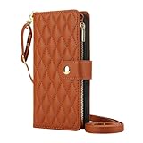 eprodeallsaperecommen Hochwertige Schutzhülle für iPhone 13 Mini (5,4 Zoll (13,7 cm) (Farbe: Braun), hochwertige magnetische Klapphülle aus Leder für mobile Geräte