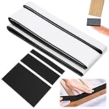 2 Sets Filzband Filzgleiter Selbstklebend 10 5 2 cm, 3 Größe Schwarzes Selbstklebendes Filzstreifen, 100 cm Filzband Filzgleiter zum Schneiden für Stühle, Möbel