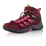 Fusskleidung® Damen Herren Wanderschuhe Softshell Wanderstiefel Rot Pink EU 39