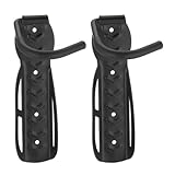 Relaxdays, 100% Stahl, Fahrradhalterung 2er Set, Fahrrad Wandhalterung, Zum Aufhängen, schwarz