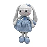 Amigurumi Puppe - Handmade Puppe gehäkelt, Ein wahrer Glücksbringer, Das ideale Baby Geschenk & Babyandenken zur Geburt - Must-Have für Sammler und LIebhaber (blau)