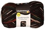 Schachenmayr 100g Sockenwolle 4-fädig - Farbe 00188- Braun- bunt - die Klassische Sockenwolle in höchster Qualität