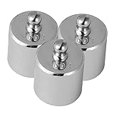 LAPYAPPE 3Stücke Teiliges Kalibriergewicht aus Verchromtem für Digitale Waagen Lehrinstrumente Hohe Genauigkeit Langlebigkeit
