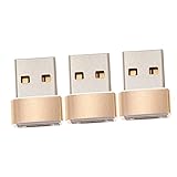 OSOLADY 3 Stück USB zu Type C Adapter Type C zu USB für Schnelles Laden und Datenübertragung Kompatibel mit Smartphones und Powerbanks