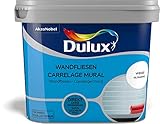 Dulux Fresh Up Fliesenlack für Wandfliesen, 750 ml, WEISS, glänzend | ohne Grundierung anwendbar, erhältlich in 5 weiteren Farben