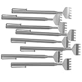 VERDANVERSE Ausziehbarer Rückenkratzer aus Edelstahl 8 Stück mit Langem Griff zur Juckreizlinderung für Erwachsene und Männer Teleskopischer Rückenkratzer für Wellness und Entspannung