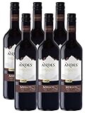 Andes Merlot Qualitätswein Chile (6 x 0,75l)