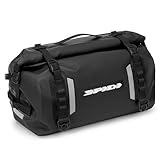 SPIDI, Rolltop Bag WP, wasserdichte Motorradtasche, Reisetasche mit Griffen und Schultergurt, Fassungsvermögen 35 l, Rolltop-Verschluss und modularer Verschluss, reflektierende Einsätze, ideal für