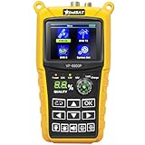 VF6800P Sat Finder für DVB-S/S2 (SAT) DVB-T/T2 (Terrestrisch H.265) und DVB-C (Kabel), Sat Messgerät Satelliten Finder, Satfinder für Astra 19.2 digital(kein TV-Bild)