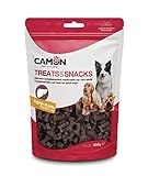 Camon Treats & Snacks Hundekekse mit Hühnerlebergeschmack Hundesnack in Knochenform 450g