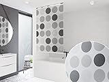 KS Handel 24 Basic DUSCHROLLO 140x240 cm Modell Retro DUSCHVORHANG GRAU ANTHRAZIT! Shower Rollo Grey!