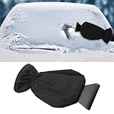 gotyou 2 Stücke Eiskratzer Auto, Eiskratzer mit Handschuh, Winter Kratzer Scheiben Schnee Eiskratzerhandschuh, Eiskratzer Auto mit Handschuh, Ergonomischer Profi Scheibenkratzer Auto