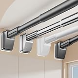 Verstellbare Teleskopstange ohne Bohren Exble Duschstange für & Kleiderschränke Edelstahl 310 400 cm Einfache Installation Klemmstange & Vielseitig