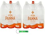 Acqua Panna Still Natural Mineralwasser 12 x 1,5Lt, natürliches Wasser, Mineral Water + Beni Culinari Kostenloser Schlüsselanhänger