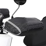 Motorrad Lenker Handschuhe Winter Wasserdicht Schutz Lenker Thermo Handschuhe Fäustlinge Motorrad Lenker Muffs Hand Covers Lenkerstulpen Lenkerhandschuhe Warme Muffs Handschuh für Motorrad-Roller