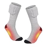 Beheizte Socken, USB Beheizte Socken für Kaltes Wetter, Beheizte Socken für Damen und Herren, Batteriebetriebene Thermosocken für Camping, , Radfahren, Jagd und Wandern, Warme Wintersocken für