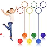 Joycabin 6 Stücke Springball für Kinder, Sport Sprungball, Kinder Springring, Hüpfring Bälle, Knöchelsprungball für Geschicklichkeitsspiele Für Kinder Oder Erwachsene, Übung