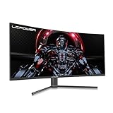 LC-POWER LC-M34-UWQHD-165-C 34 Zoll UltraWide Curved PC Gaming Monitor, 165Hz,FreeSync,HDR 400,1ms,3440 x 1440,schwarz