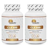 Sowelo CLA I 1000 mg I Nahrungsergänzungsmittel mit Konjugierte Linolsäure I Beschleunigt den Stoffwechsel I 100 Softgels (2-Pack)