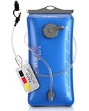 SASMO® Trinkblase 3l mit 2 Öffnungen | materialverstärkte,reißfeste Wasserblase 3l | Trinkblase 3 Liter mit Trinkschlauch, extralang - 100cm | für Wandern & Outdoorsport