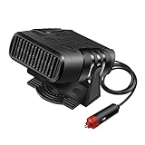 GLEAVI auto heizung Auto Standheizung Kfz Heizlüfter Kfz Heizung auto scheiben heizung autoheizungen klein auftauen Heißluftgebläse Booster Auto Defogger Fahrzeug wärmer Abs Black