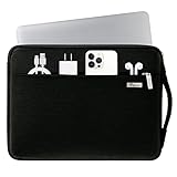 Voova Laptophülle 15 15.6 16 Zoll Laptoptasche, 360°Schutz Laptop Hülle 15,6 Laptop Sleeve Laptop Tasche Laptophüllen für MacBook Pro 16,Acer ConceptD 16 Inspiron, Ideapad 15.6, Schwarz