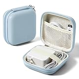 Linpr Ladehülle für MacBook, tragbare Tech-Elektronik-Organizer-Tasche, kleine Reise-Aufbewahrungstasche für Laptop-Zubehör, MacBook-Netzadapter, Ladekabel, USB-Laufwerke, Powerbank, Blau, M