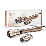 BaByliss Big Hair Dual Rotierende Warmluftbürste, Föhnbürste mit Ionen-Technologie, 2 Aufsätze für mittellanges bis langes Haar, Champagner-Farben, AS952E