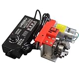 LeTkingok Miniatur Holzdrehmaschine mit 775er Motor und 4-Backen Futter, Einstellbare Drehzahl, Tischdrehmaschine