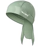 YANIKY Sports Bandana Cap UV Schutz Atmungsaktive Kopftuch Herren Damen Schnelltrocknend Durag Unter Helm Für Sommer Outdoor Sportarten Laufen