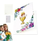 Pop-Up 3D Babyshowerkort | Heilige Taufkarte Mit Engel Und | Gedenkgeschenk Für Vater Kinder Familie Freunde