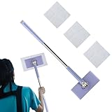 Faltbarer Wischmopp | Mini-Mopp für Badezimmer | Waschlappen kompatibel mit Besen zum Reinigen von Böden, 70 cm Länge für die Reinigung zu Hause, Küche, Haus und Wohnung