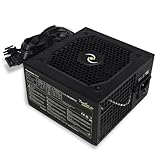 Tecnoware ATX-Netzteil 550W für PC - Leises Lüfterrad 12 cm - Steckverbinder 2 x SATA, 1 x 24-polig, 1 x 12V 4 + 4-polig, 2 x Molex