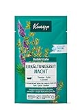 Kneipp Badekristalle Erkältungszeit Nacht - naturreines Badesalz der Saline Luisenhall mit ätherischen Ölen aus Lavendel, Thymian & Fichte - entspannt einschlafen in kalten Jahreszeiten - 60g