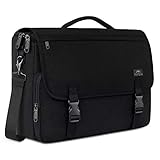 MATEIN Aktentasche Herren, Laptoptasche 15,6 Zoll, Wasserdicht Messenger Bag Laptop Tasche, Business Notebook Computer Umhänge Schultertasche für College Büro Arbeit Frauen Männer, Schwarz