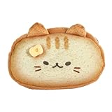 BommFu Katzen Federmäppchen Toast Design - Schullizenz Stiftetasche Plüsch | Organizer Ästhetische Tasche Für Schulranzen Kindergarten Schule Kinder Teenager Studenten