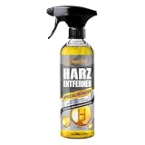 ShinyChiefs HARZENTFERNER Auto - Schnell wirkender Harzentferner für Autp - Entfernt effektiv Baumharz, Vogelkot, Teer und Wachse von Allen Oberflächen - Starkes Harz-Entferner-Auto-Spray, 500ml