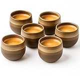 Maxito Espressotassen aus Steingut mit 80 ml als 6er Set für Kaffeeliebhaber - Espresso & Kaffeetassen - Geschenke für Männer - Coffee