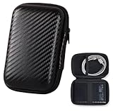 Festplattentasche Festplatten Case HDD Case - Für 2,5 Zoll Festplatten und SSD - Robust & Stoßsicher Tasche Hülle für Portable/Extreme Portable SSD Externe Festplatte, Hart Reise Tragen Etui Case