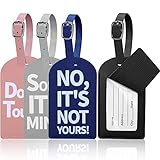 4 GepäCkanhäNger， Namenschild Id Etikett FüR GeschäFtsreise, Flugreisen, Paare Hochzeit Reisegeschenk