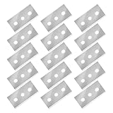 15pcs Herdkratzer Ersatzklingen Ceranfeldschaber Metall Schaber Klingen für Schaber Ceranfeld Herdschaber Ceranfeld Kochfeld Schaber Glasschaber Ceranfeld Edelstahl,42 * 22mm,Silber
