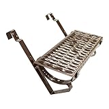 Decket Laufrost für Dach & Schornstein, Komplettset Typ L mit Dachtritt, Haltern, Befestigungen & Befestigungsschrauben, Trittfläche zur Bewegung auf dem Dach, Laufgitter, 40 cm Länge, Braun