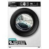Hisense WF3S9043BW3 Waschmachine mit Dampffunkunktion, 9 kg, 1400 U,min, WiFi, ConnectLife, Power JetWash, Anti-Allergie Programm, Aqua Stop, Auto Wash, Quick Wash, EEK A-30 Prozent