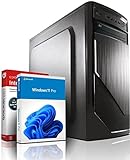 shinobee® Intel Core i7 4770 Multimedia PC - Schneller Computer für Büro & Home Office - Rechner mit 3.9 GHZ - 32GB RAM - 1000GB SSD - DVD+RW - USB3.0 - WLAN - Windows 11 Pro | MS Office | #6956