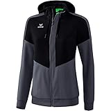 Erima Squad Präsentationsjacke Damen Schwarzgrau, 44 Damen